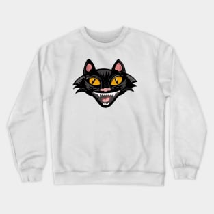 Vintage Halloween Cat Crewneck Sweatshirt